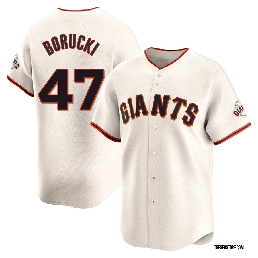 Cream Limited Ryan Borucki Men's San Francisco Giants Home Jersey