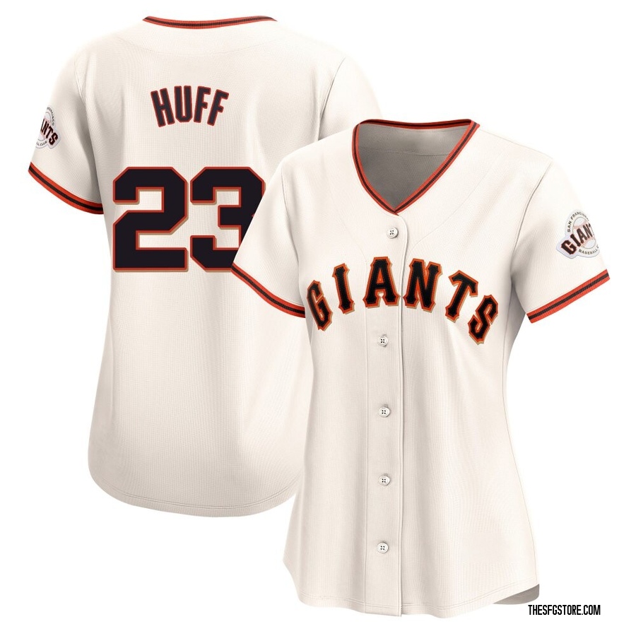 Cream Limited Sam Huff Women's San Francisco Giants Home Jersey