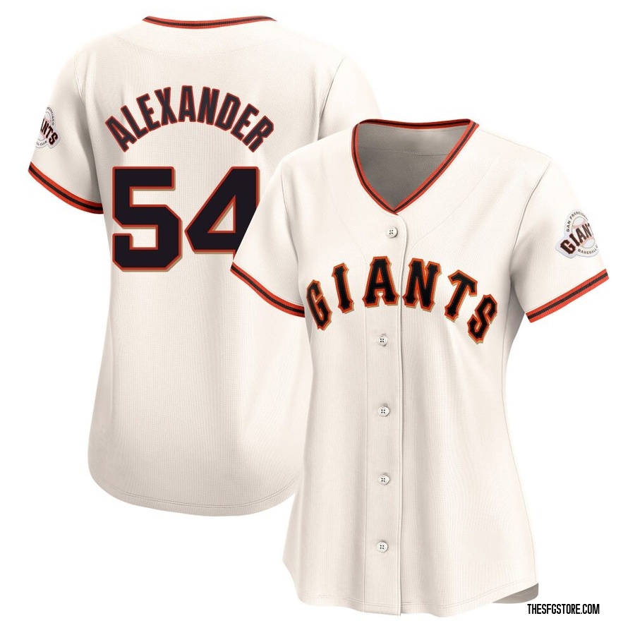 Cream Limited Scott Alexander Women's San Francisco Giants Home Jersey