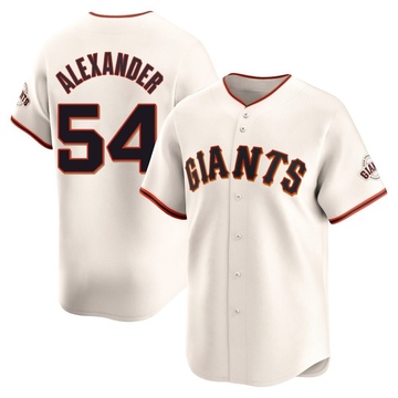 Cream Limited Scott Alexander Youth San Francisco Giants Home Jersey