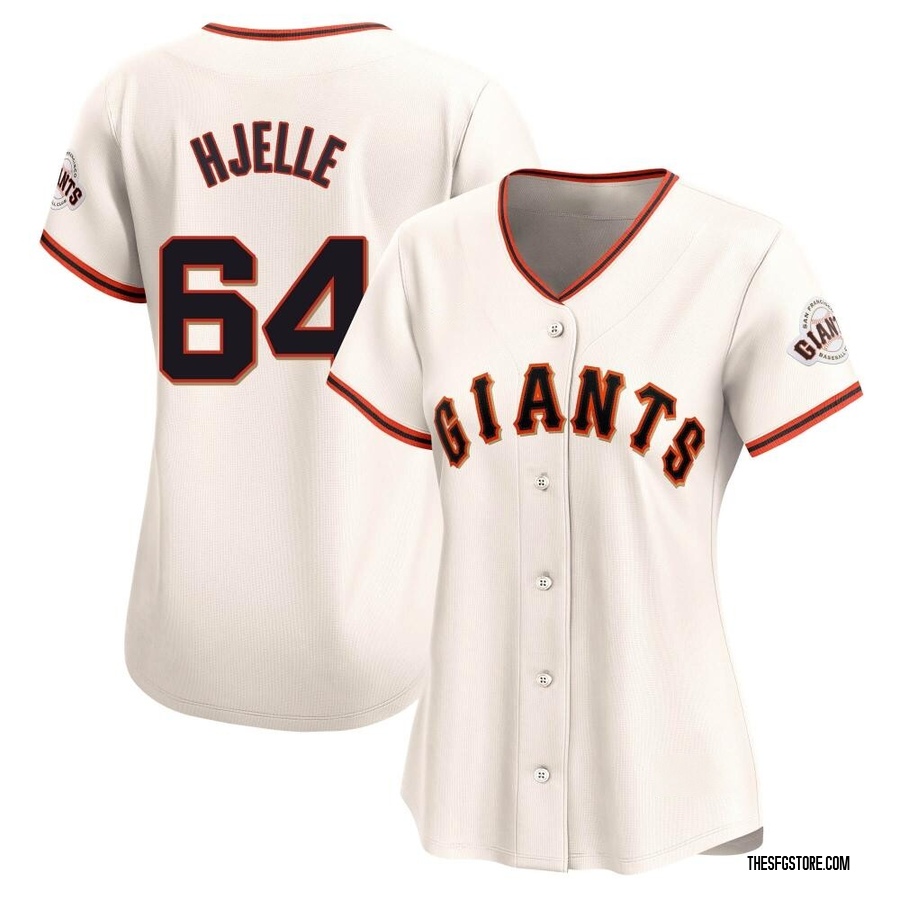 Cream Limited Sean Hjelle Women's San Francisco Giants Home Jersey