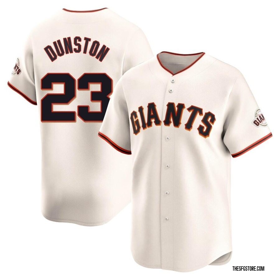 Cream Limited Shawon Dunston Men's San Francisco Giants Home Jersey