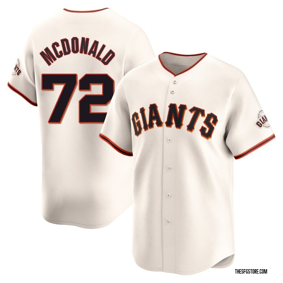 Cream Limited Trevor McDonald Youth San Francisco Giants Home Jersey