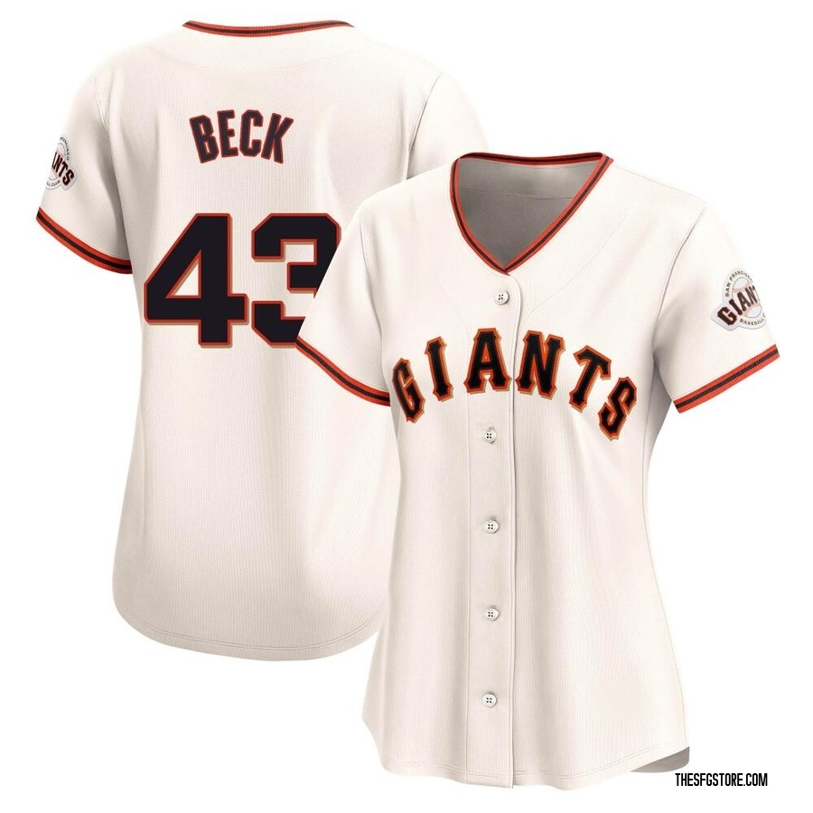 Cream Limited Tristan Beck Women's San Francisco Giants Home Jersey