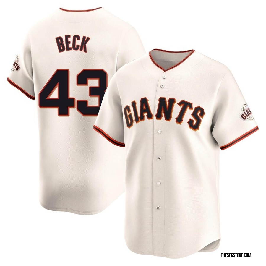 Cream Limited Tristan Beck Youth San Francisco Giants Home Jersey