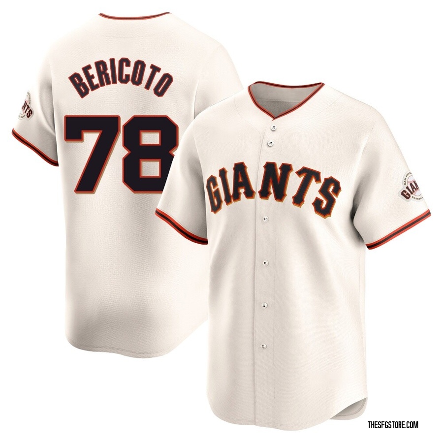 Cream Limited Victor Bericoto Youth San Francisco Giants Home Jersey