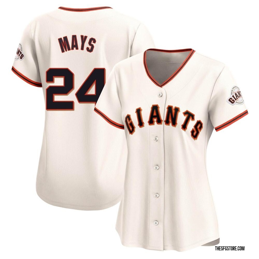 Cream Limited Willie Mays Women's San Francisco Giants Home Jersey