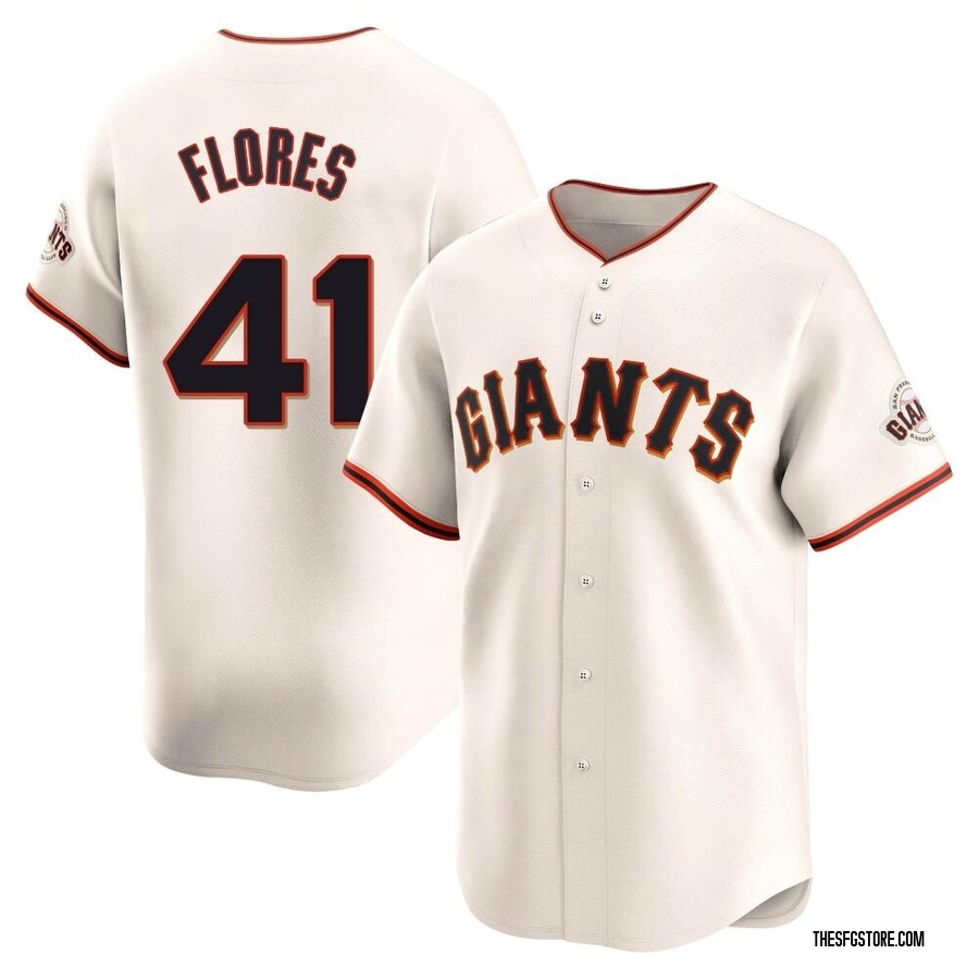 Cream Limited Wilmer Flores Youth San Francisco Giants Home Jersey