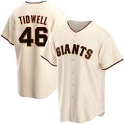 Cream Replica Blade Tidwell Men's San Francisco Giants Home Jersey