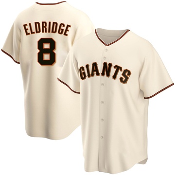 Cream Replica Bryce Eldridge Men's San Francisco Giants Home Jersey