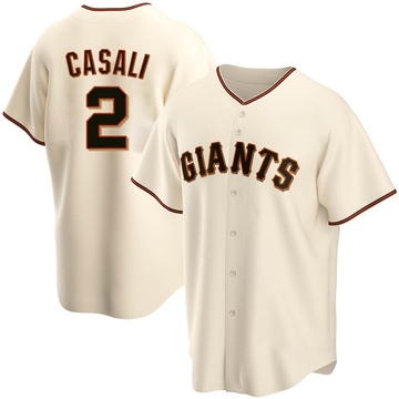 Cream Replica Curt Casali Youth San Francisco Giants Home Jersey