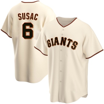Cream Replica Daniel Susac Men's San Francisco Giants Home Jersey