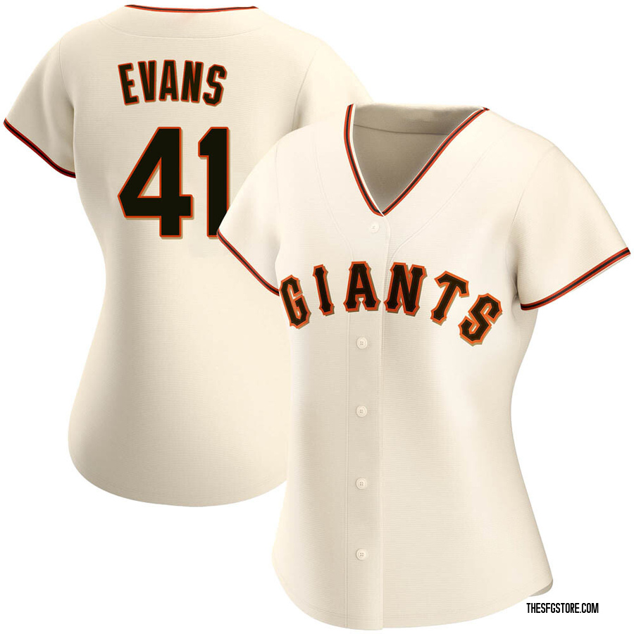 Cream Replica Darrell Evans Women's San Francisco Giants Home Jersey