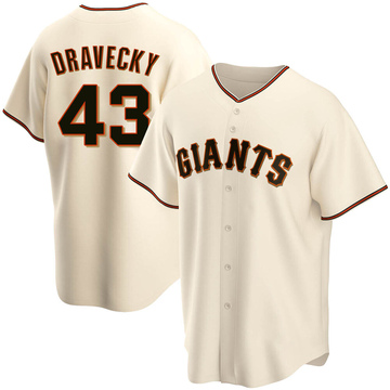 Cream Replica Dave Dravecky Men's San Francisco Giants Home Jersey
