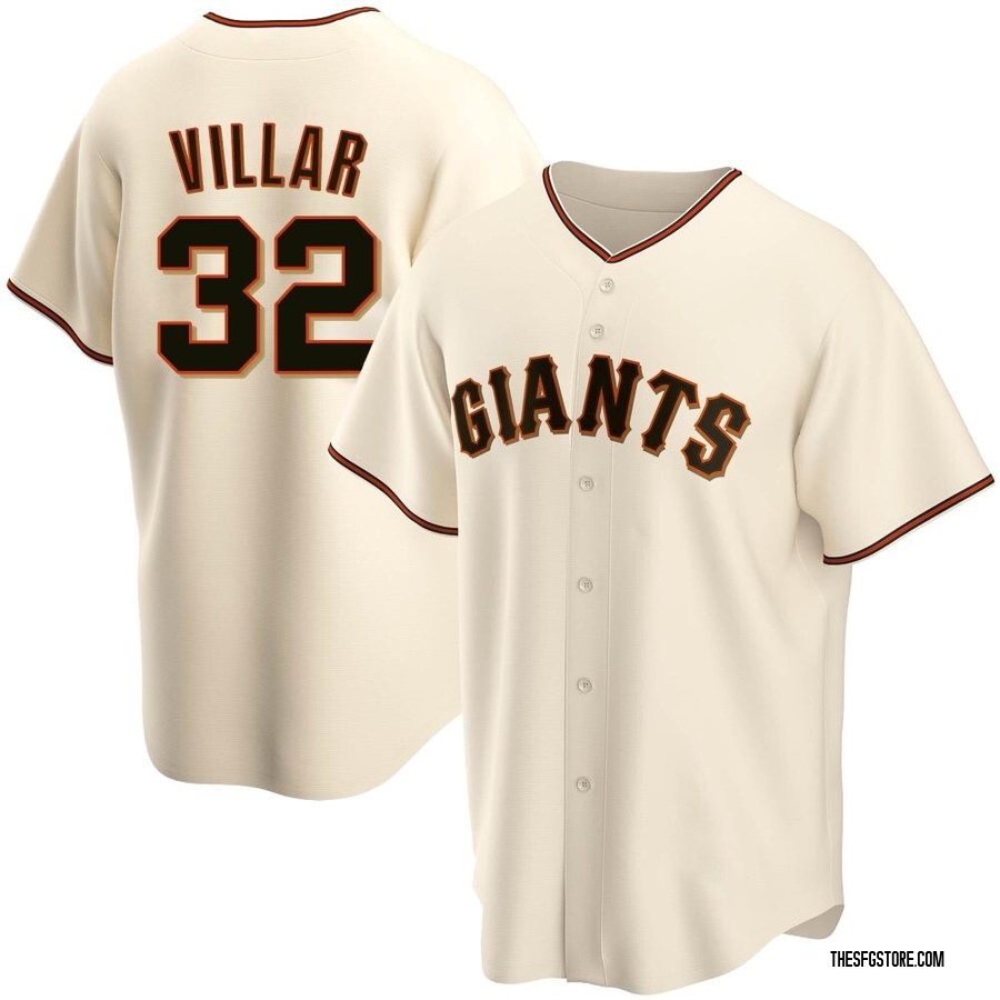 Cream Replica David Villar Men's San Francisco Giants Home Jersey