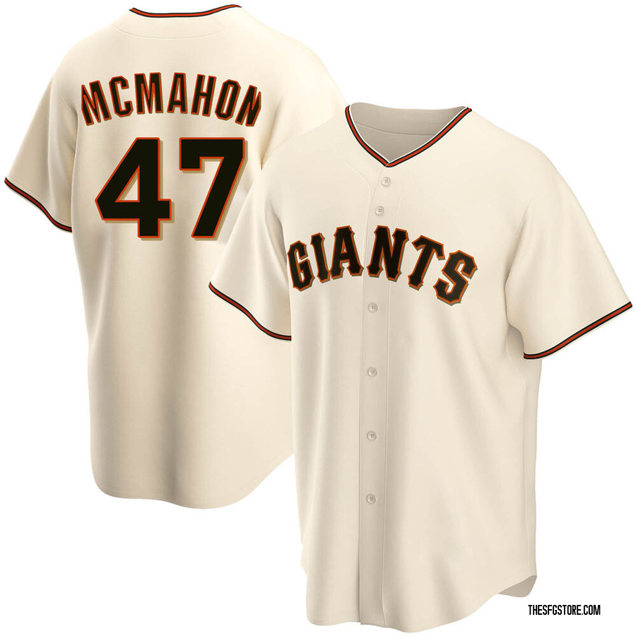 Cream Replica Don Mcmahon Men's San Francisco Giants Home Jersey