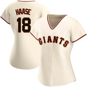 Cream Replica Eric Haase Women's San Francisco Giants Home Jersey