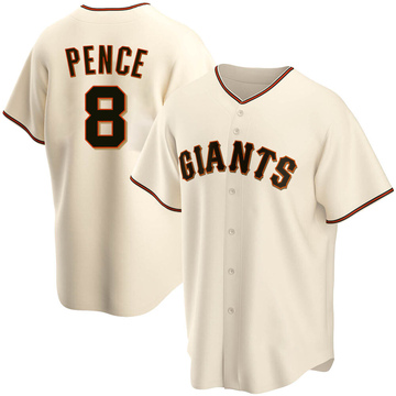 Cream Replica Hunter Pence Men's San Francisco Giants Home Jersey