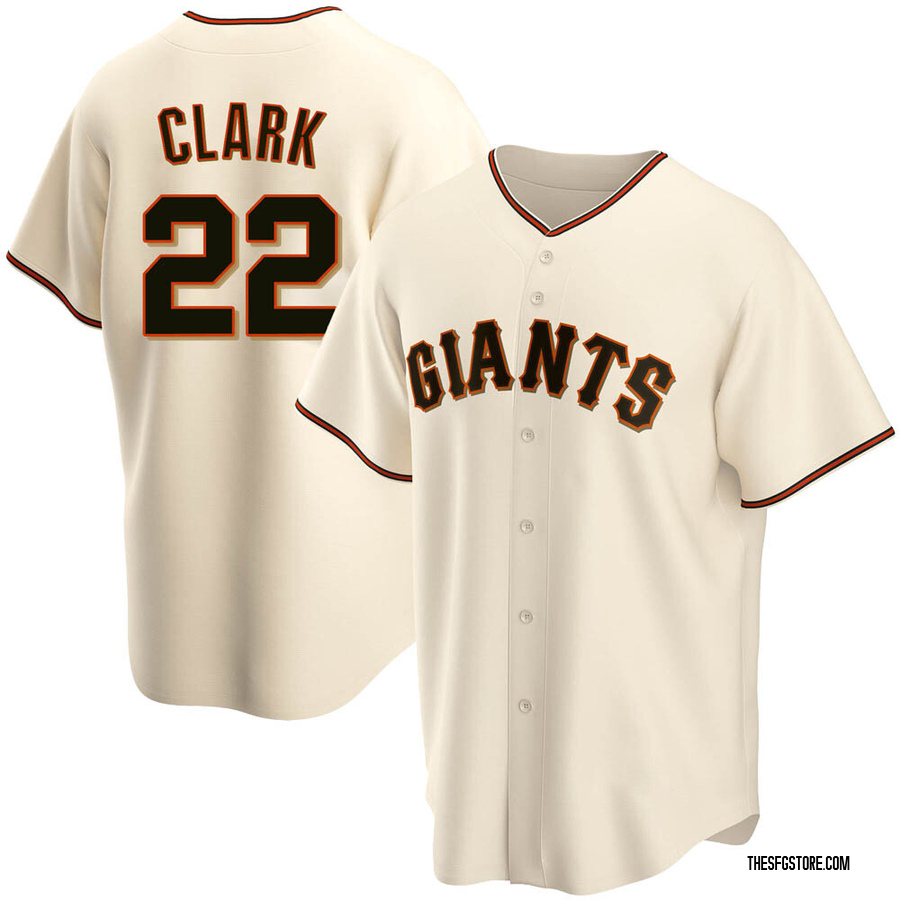 Cream Replica Jack Clark Youth San Francisco Giants Home Jersey