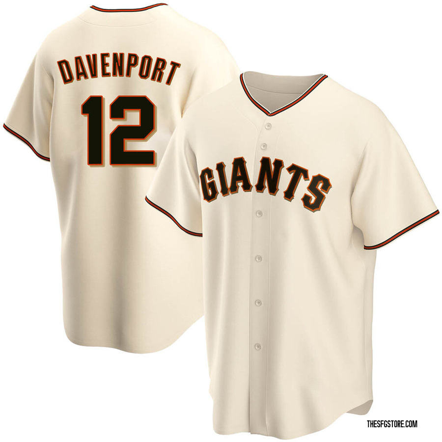 Cream Replica Jim Davenport Men's San Francisco Giants Home Jersey