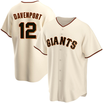 Cream Replica Jim Davenport Youth San Francisco Giants Home Jersey