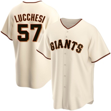 Cream Replica Joey Lucchesi Men's San Francisco Giants Home Jersey