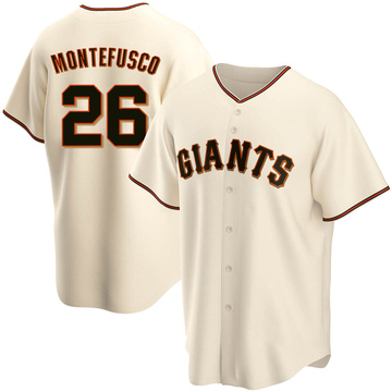 Cream Replica John Montefusco Men's San Francisco Giants Home Jersey
