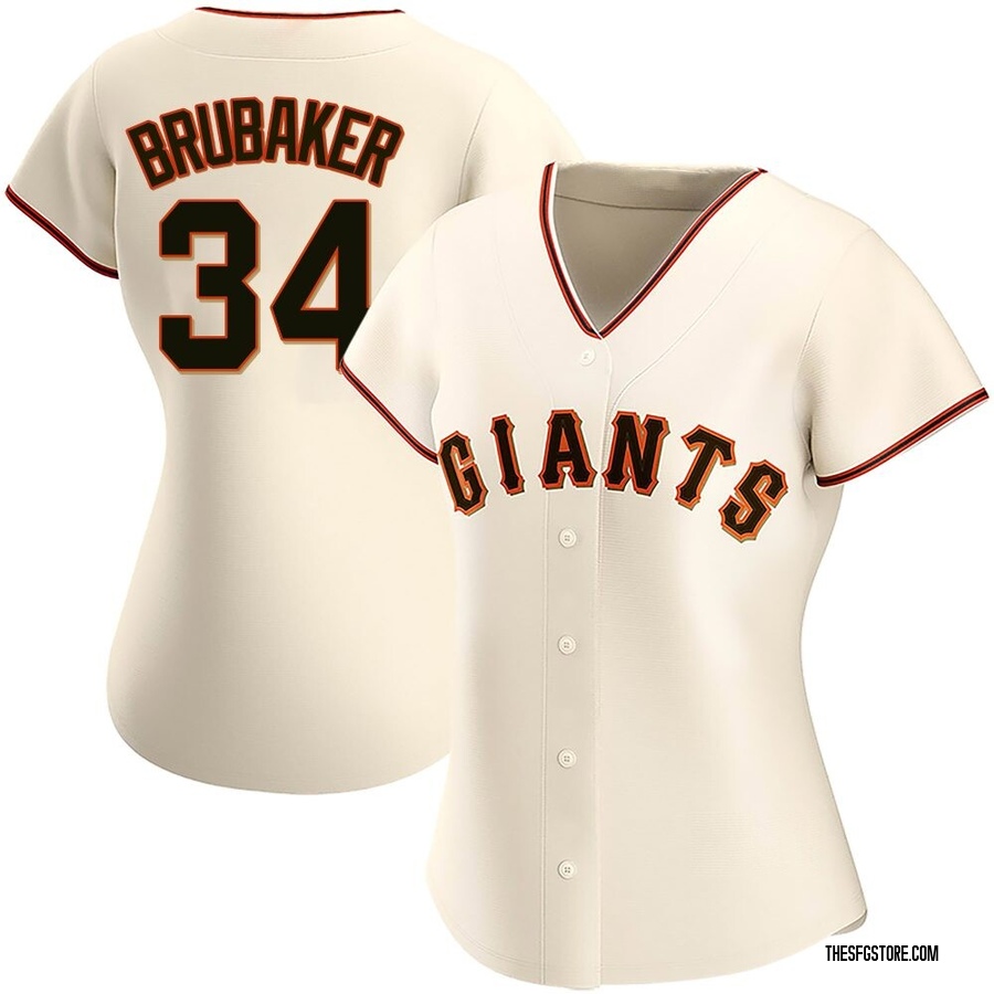 Cream Replica JT Brubaker Women's San Francisco Giants Home Jersey