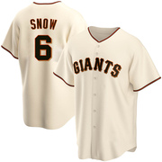 Cream Replica J.t. Snow Men's San Francisco Giants Home Jersey
