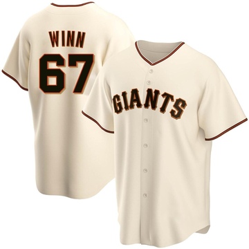 Cream Replica Keaton Winn Men's San Francisco Giants Home Jersey