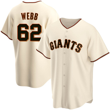 Cream Replica Logan Webb Men's San Francisco Giants Home Jersey
