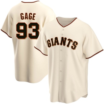 Cream Replica Matt Gage Men's San Francisco Giants Home Jersey