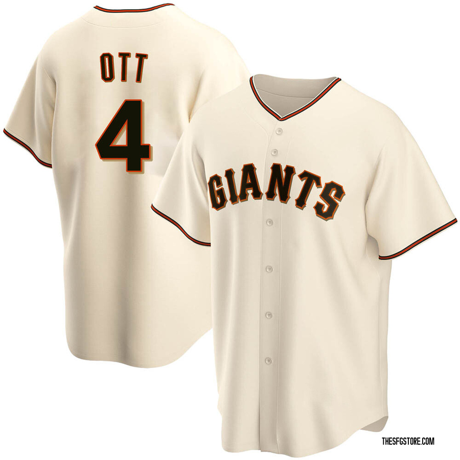 Cream Replica Mel Ott Men's San Francisco Giants Home Jersey