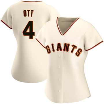 Cream Replica Mel Ott Women's San Francisco Giants Home Jersey