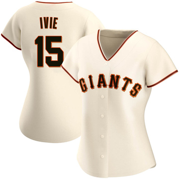 Cream Replica Mike Ivie Women's San Francisco Giants Home Jersey