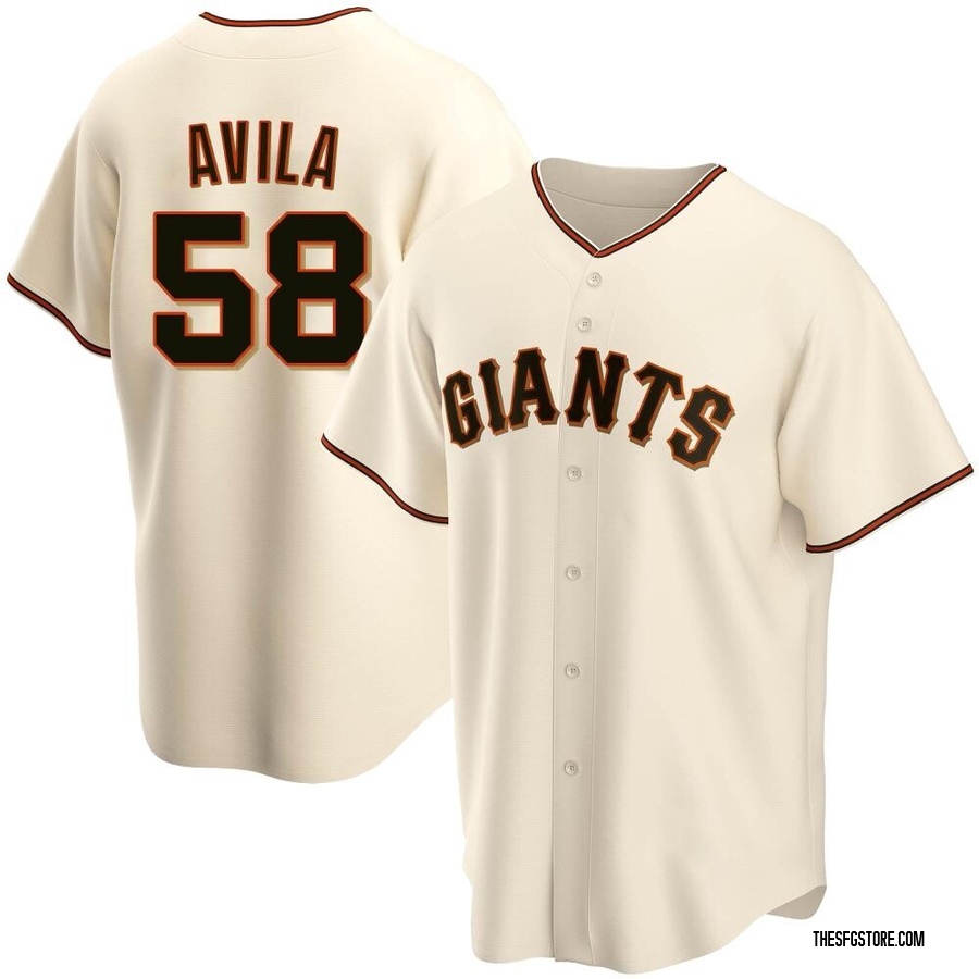 Cream Replica Nick Avila Men's San Francisco Giants Home Jersey
