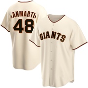 Cream Replica Reiver Sanmartin Men's San Francisco Giants Home Jersey