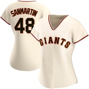 Cream Replica Reiver Sanmartin Women's San Francisco Giants Home Jersey