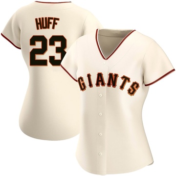 Cream Replica Sam Huff Women's San Francisco Giants Home Jersey