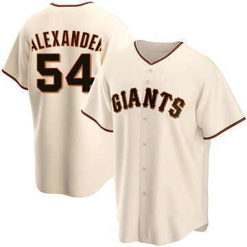 Cream Replica Scott Alexander Youth San Francisco Giants Home Jersey