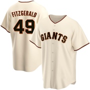 Cream Replica Tyler Fitzgerald Men's San Francisco Giants Home Jersey