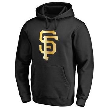 Gold Men's San Francisco Giants Collection Pullover Hoodie - Black