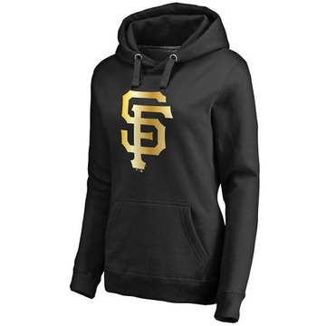 Gold Women's San Francisco Giants Collection Pullover Hoodie - Black