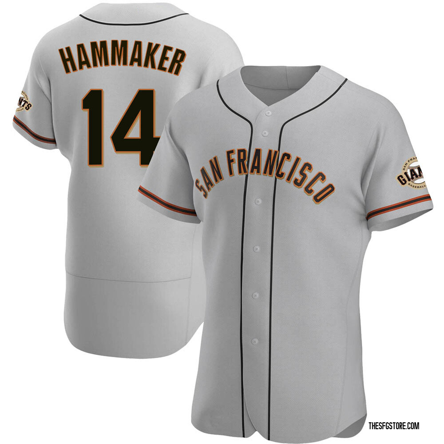 Gray Authentic Atlee Hammaker Men's San Francisco Giants Road Jersey