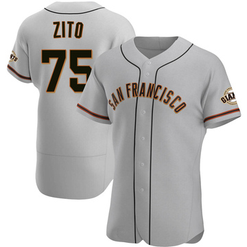 Gray Authentic Barry Zito Men's San Francisco Giants Road Jersey