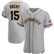 Gray Authentic Bruce Bochy Men's San Francisco Giants Road Jersey