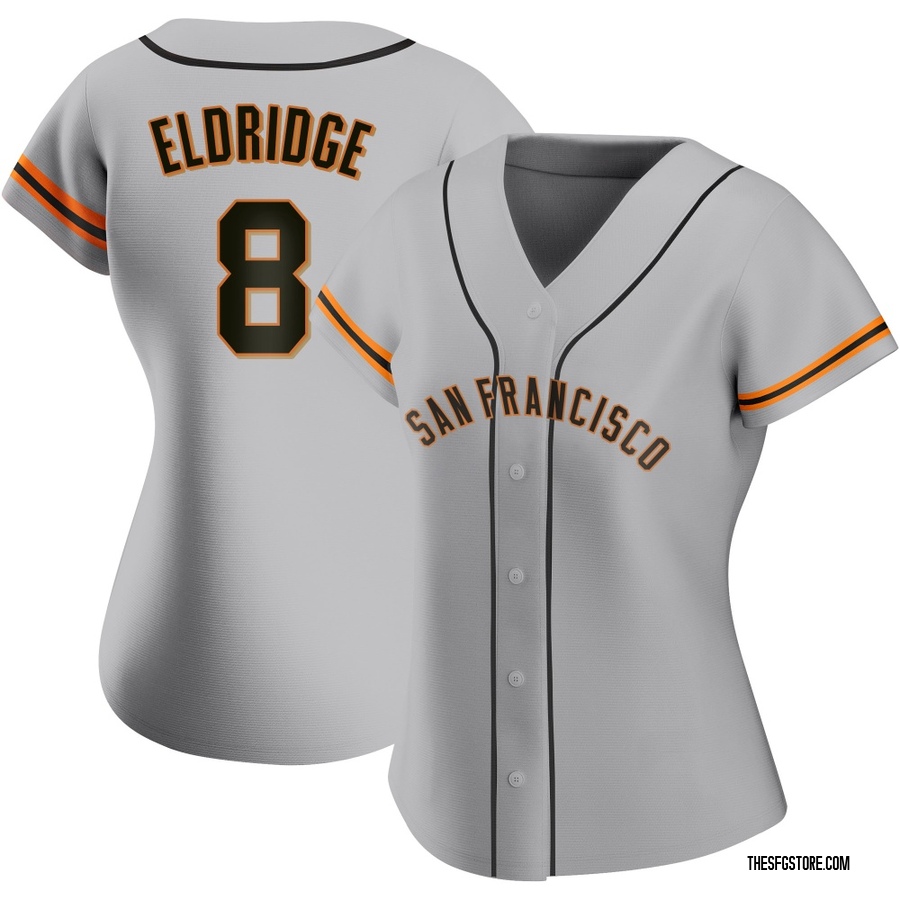 Gray Authentic Bryce Eldridge Women's San Francisco Giants Road Jersey