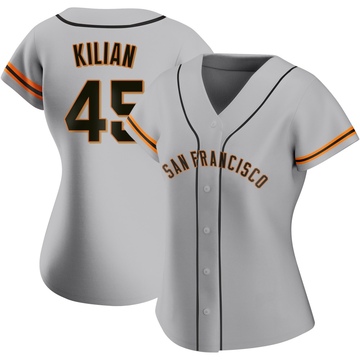 Gray Authentic Caleb Kilian Women's San Francisco Giants Road Jersey