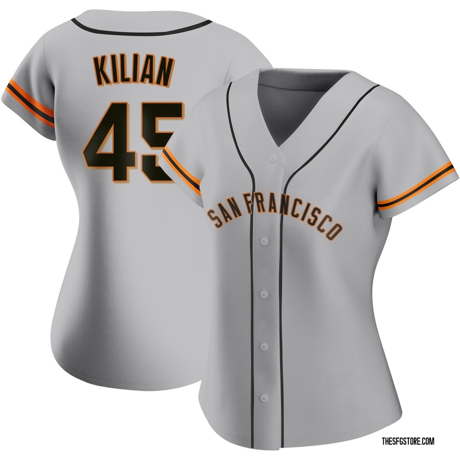 Gray Authentic Caleb Kilian Women's San Francisco Giants Road Jersey