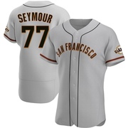 Gray Authentic Carson Seymour Men's San Francisco Giants Road Jersey
